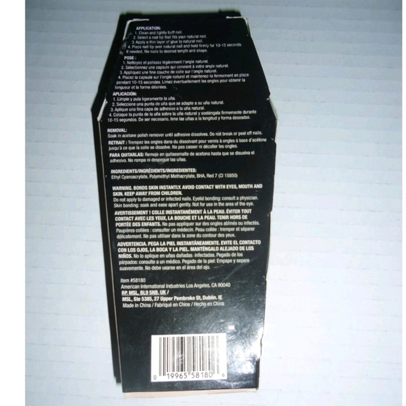 China Glaze Designer Nail Tips Fright Night #58180 Halloween spider web almond - Picture 4 of 5